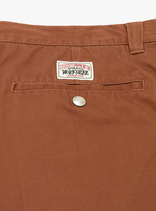 Workgear Trouser Twill Caramel by Stussy at Couverture and The Garbstore label