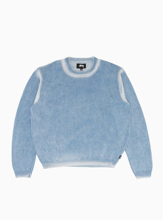 Faded Cotton Crew Blue by Stussy at Couverture and The Garbstore