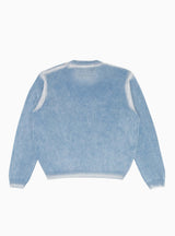 Faded Cotton Crew Blue by Stussy at Couverture and The Garbstore rear shot