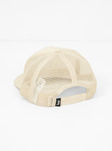 Big Basic Trucker Cap Sand by Stussy at Couverture and The Garbstore rear