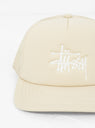 Big Basic Trucker Cap Sand by Stussy at Couverture and The Garbstore close up