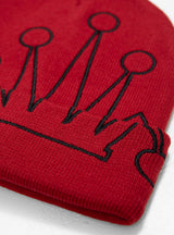 Cuff Beanie Maroon by Stussy at Couverture and The Garbstore close up