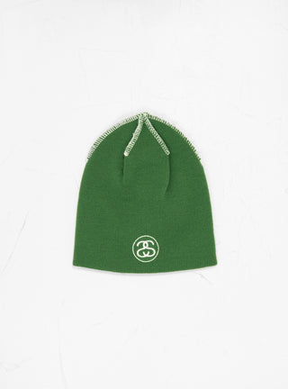 Skullcap Exposed Stitch Green by Stussy at Couverture and The Garbstore 