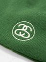 Skullcap Exposed Stitch Green by Stussy at Couverture and The Garbstore close up