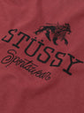 Sportswear T-shirt Oxblood by Stussy at Couverture and The Garbstore close up