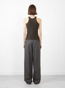 Leisure Tank Top Dark Brown by mfpen at Couverture and The Garbstore rear 