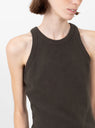 Leisure Tank Top Dark Brown by mfpen at Couverture and The Garbstore close up