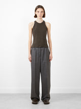 Primary Trousers Striped Vintage Grey by mfpen at Couverture and The Garbstore full profile