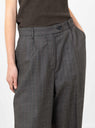 Primary Trousers Striped Vintage Grey by mfpen at Couverture and The Garbstore close up