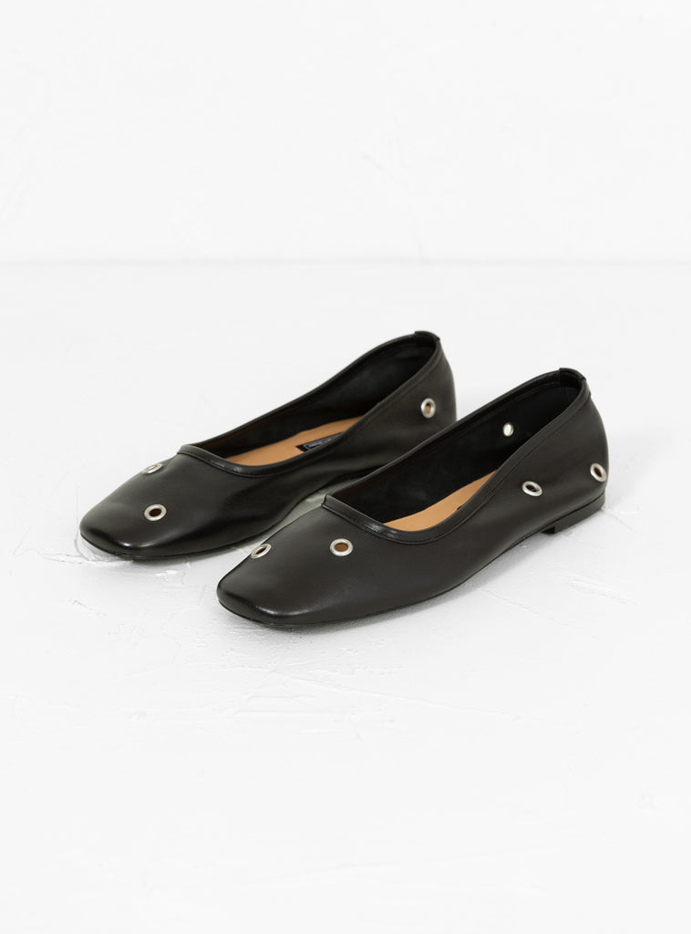 Eyelet Ballerina Black by mfpen at Couverture and The Garbstore