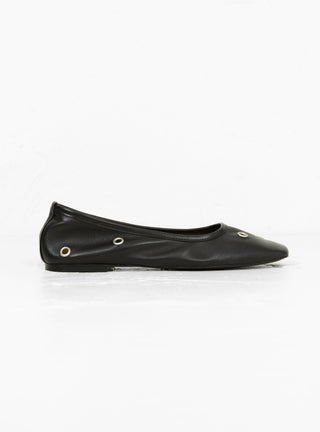 Eyelet Ballerina Black by mfpen at Couverture and The Garbstore side 