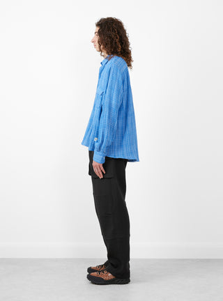 Jardin Shirt Blue Double Gauze by Paratodo at Couverture and the Garbstore side profile