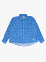 Jardin Shirt Blue Double Gauze by Paratodo at Couverture and the Garbstore