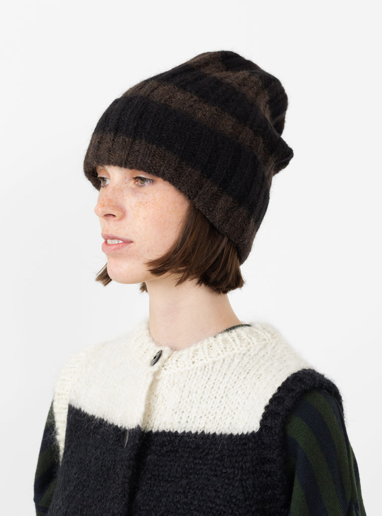 Baby Alpaca Beanie Stripes by Cordera at Couverture and The Garbstore 