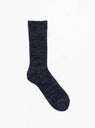 Nep Tweed Marl Socks Navy by ROTOTO at Couverture and The Garbstore