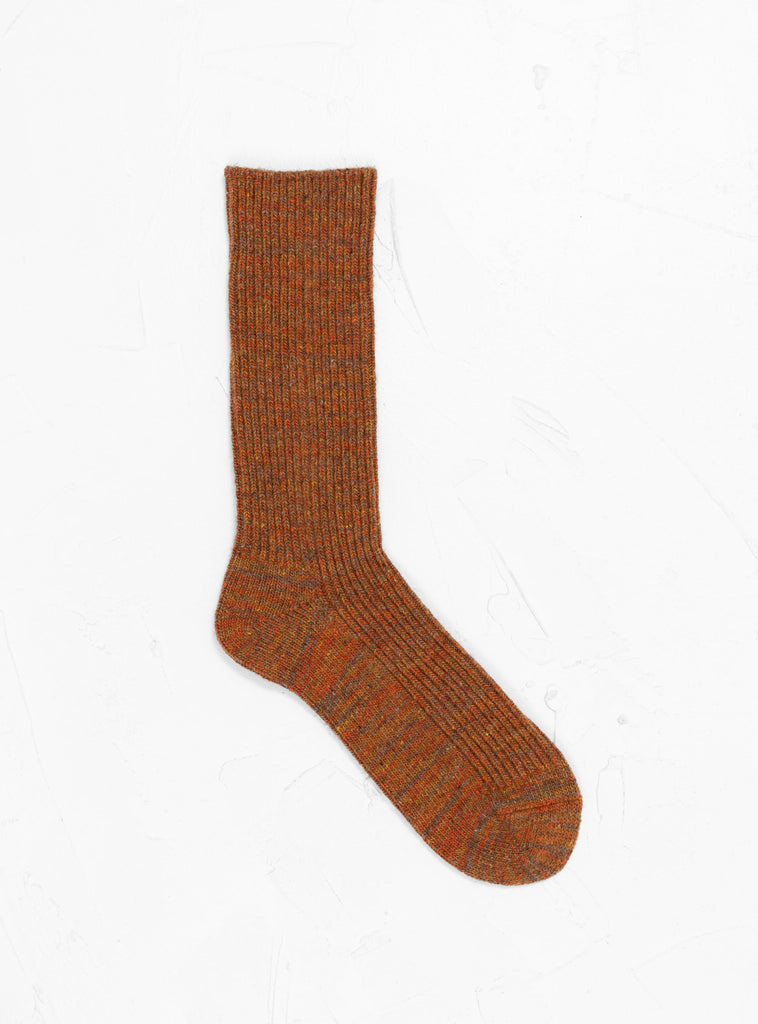 Nep Tweed Marl Socks Dark Gold by ROTOTO at Couverture and The Garbstore