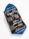 Pile Room Socks Dark Green & Blue by ROTOTO at Couverture and The Garbstore branding 