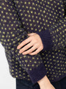 Lokki Sweater Navy Multi by Rachel Comey at Couverture and The Garbstore close up