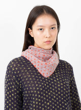 Vetta Scarf Lavender Multi by Rachel Comey at Couverture and The Garbstore on model