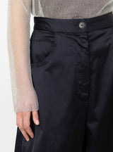 Satin Curved Pants Night by Cordera at Couverture and The Garbstore close up