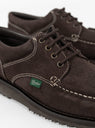 Thiers Shoe Velours Marron by Paraboot at Couverture and The Garbstore close up