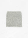 Cashmere Snood with Collar Light Grey by Karakoram at Couverture and The Garbstore rear 