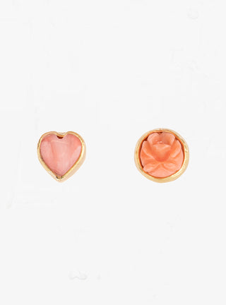 Mismatched Stud Earrings Pink by Grainne Morton | Couverture & The Garbstore