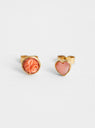 Mismatched Stud Earrings Pink by Grainne Morton at Couverture and The Garbstore