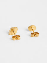 Mismatched Stud Earrings Blue by Grainne Morton at Couverture and The Garbstore rear 