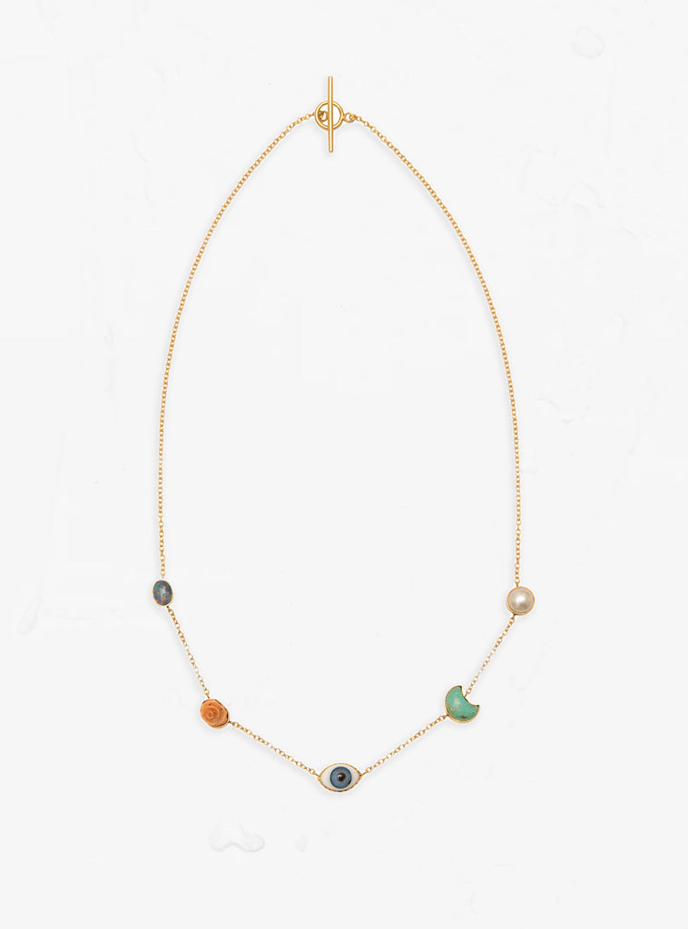 Five Mini Charm Necklace Multi by Grainne Morton at Couverture and The Garbstore