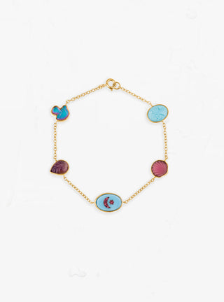 Five Mini Charm Bracelet Blue by Grainne Morton | Couverture & The Garbstore