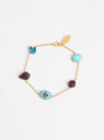 Five Mini Charm Bracelet Blue by Grainne Morton at Couverture and The Garbstore