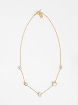 Five Mini Charm Necklace White by Grainne Morton at Couverture and The Garbstore