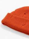 Broken Wool Beanie Orange by Sublime at Couverture and The Garbstore close up