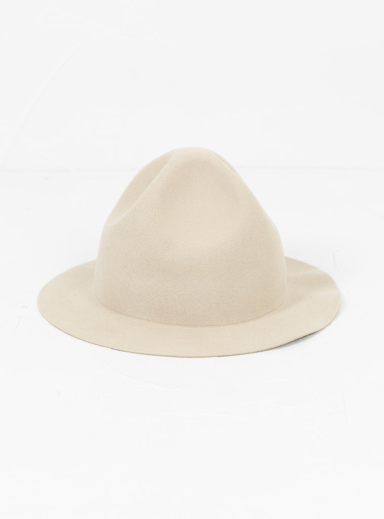 Packable Travel Wool Mountain Hat Beige by Sublime at Couverture and The Garbstore