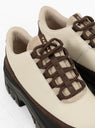 Easy Hiker White Leather by Tarvas at Couverture and The Garbstore close up