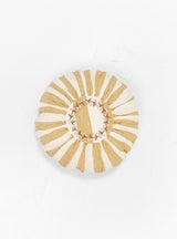 Sirkus Stripe Round Cushion by Projektityyny at Couverture and The Garbstore from above 