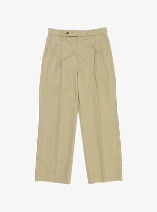 Two Tuck Side Adjustable Pants Beige by Farah Japan at Couverture and The Garbstore