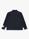 Wool Overshirt Navy by Farah Japan at Couverture and The Garbstore rear 