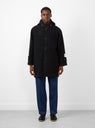 Duffle Coat Black by Farah Japan at Couverture and The Garbstoreon model