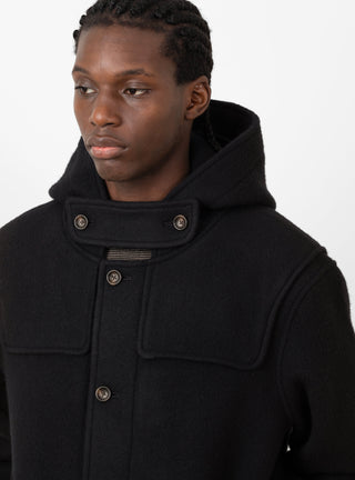 Duffle Coat Black by Farah Japan at Couverture and The Garbstore close up