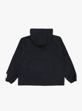 Hooded Coach Jacket Navy by Farah Japan at Couverture and The Garbstore rear 