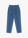 Two Tuck Wide Tapered Pants Bleach Denim by Farah Japan at Couverture and The Garbstore