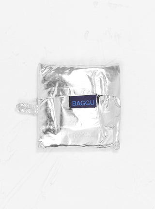 Standard Baggu Metallic Silver by Baggu at Couverture and The Garbstore in bag 