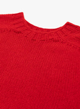 Boxy Space Knit Fire by Howlin at Couverture and The Garbstore close up