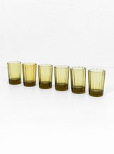 Reed Drinking Glass Set Amber by Brut Homeware at Couverture and The Garbstore