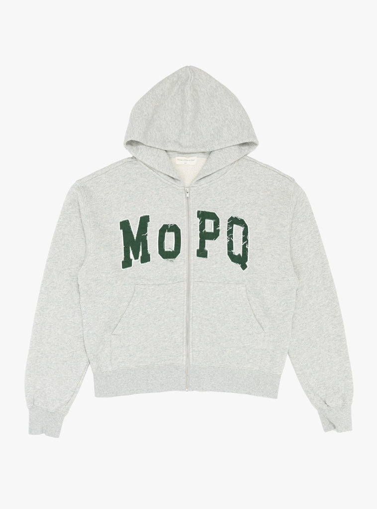 University Zip Up Hoodie Grey by The Museum of Peace and Quiet at Couverture and The Garbstore