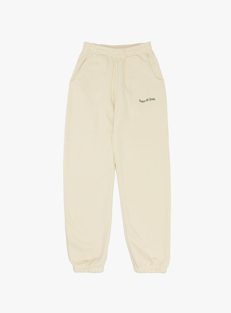 Wordmark Sweatpants Bone by Museum of Peace and Quiet at Couverture and The Garbstore