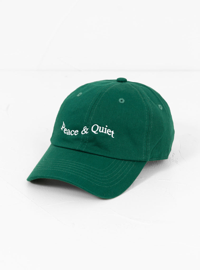 Wordmark Dad Hat Pine by Museum of Peace and Quiet at Couverture and The Garbstore