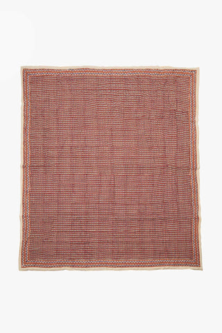 Lizzie Quilt Large Red by Jamini Design Paris at Couverture and The Garbstore